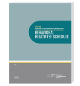 image of 2018 Revised Official NY Workers’ Comp Medical Fee Schedule (Behavioral Health Booklet)