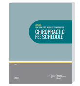image of 2018 Revised Official NY State Workers’ Compensation Medical Fee Schedule (Chiropractic Booklet)