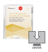 image of 2022 ICD-10-CM Expert for Home Health and Hospice with Guidelines (eBook)