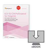 image of 2022 ICD-10-CM for Hospitals Professional with Guidelines (eBook)