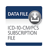 image of ICD-10-CM/PCS Subscription Data File