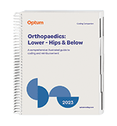 image of  Coding Companion&lt;sup class=&quot;specialChar&quot;>&amp;reg;&lt;/sup> for Orthopaedics: Lower – Hips &amp; Below (Spiral)