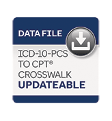 image of ICD-10-PCS to CPT&lt;sup class=&quot;specialChar&quot;>&amp;reg;&lt;/sup> Crosswalk