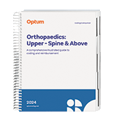 image of 2024 Coding Companion® for Orthopaedics: Spine &amp; Above (Spiral)