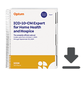 image of 2024 ICD-10-CM Expert for Home Health and Hospice with Guidelines (eBook)