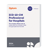 image of 2024 ICD-10-CM Professional for Hospitals with Guidelines (Softbound)