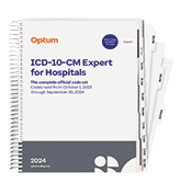 image of 2024 ICD-10-CM Expert for Hospitals with Guidelines (Spiral)