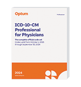image of 2024 ICD-10-CM Professional for Physicians separate Guidelines (Softbound)