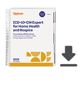 image of 2025 ICD-10-CM Expert for Home Health and Hospice with Guidelines (eBook)