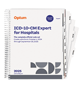 image of 2025 ICD-10-CM Expert for Hospitals with Guidelines (Spiral)